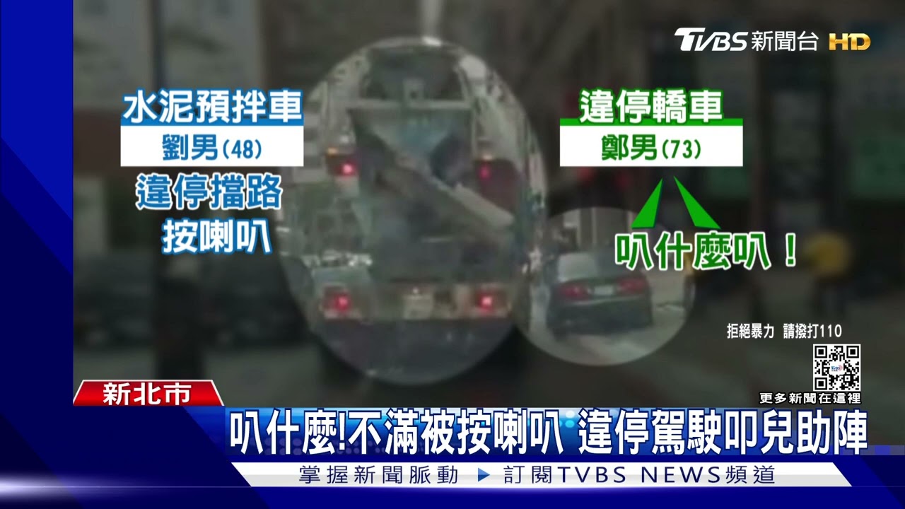 違停擋路!水泥車按喇叭遭嗆 持鐵鎚追打