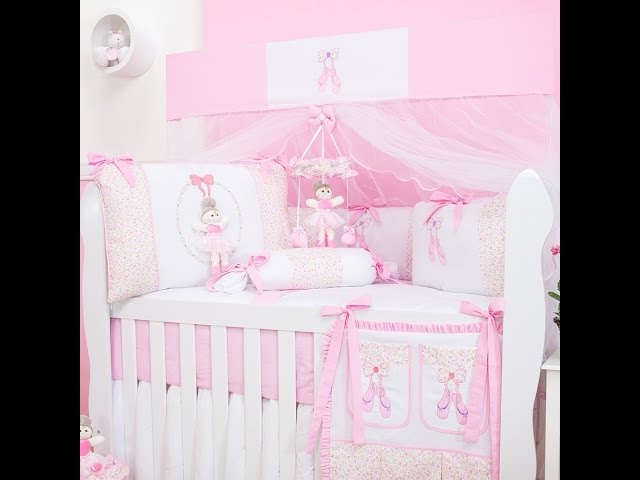 Kit Berço Bailarina Rosa l Ref: 41935