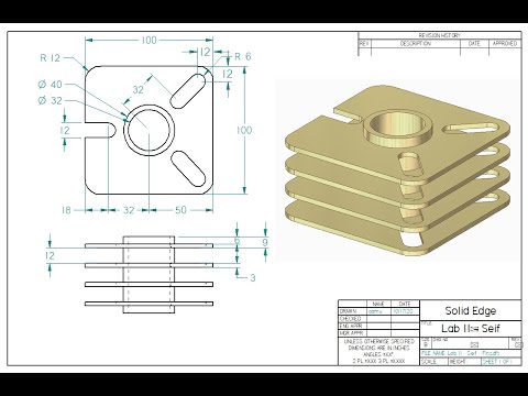 Learning Solid Edge - Lab 11 Fins