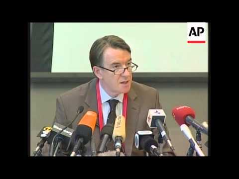 Anti McDonalds protestor Jose Bove, protests, Mandelson