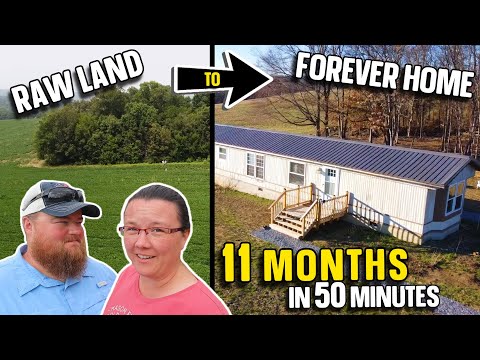 Couple turns RAW LAND into their FOREVER HOMESTEAD // 11 Months in 50 Minutes
