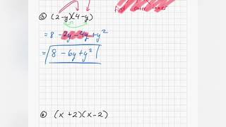 Math 100 11.3 Multiplying Polynomials II
