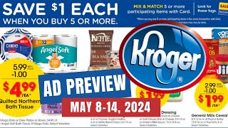*NEW MEGA SALE* Kroger Ad Preview for 5/8-5/14 | Buy 5 or More, Save $1 Each Mega Sale