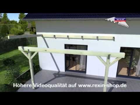 3D Aufbauanleitung Terrassendach 2 (Unterkonstruktion)