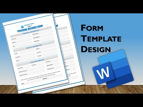 How to Create a Personal Records Form in Word