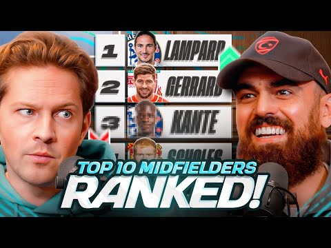 Ranking The Top 10 Midfielders In Premier League History!