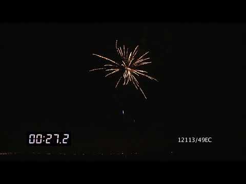 12113/49EC - Cake Ø30mm 49s I-shape 52sec H45m Cat.3 Nec882g 1.4G, Two fuses,Tornado Boom