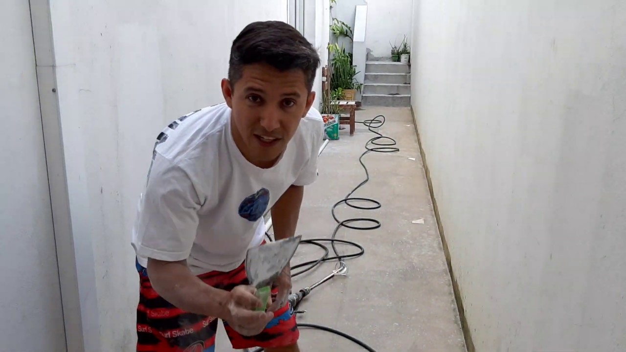 como aplicar massa corrida