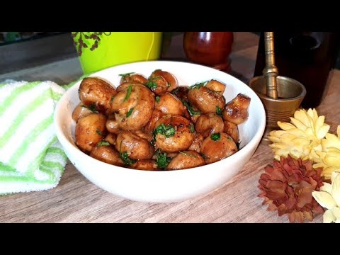 Best Garlic Mushrooms Recipe - how to make Garlic Butter Mushrooms - طريقة ماشروم بالزبدة و الثوم