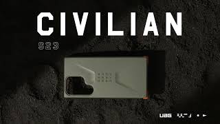 Urban Armor Gear Civilian Samsung Galaxy S23 Ultra Hoesje Olive Hoesjes