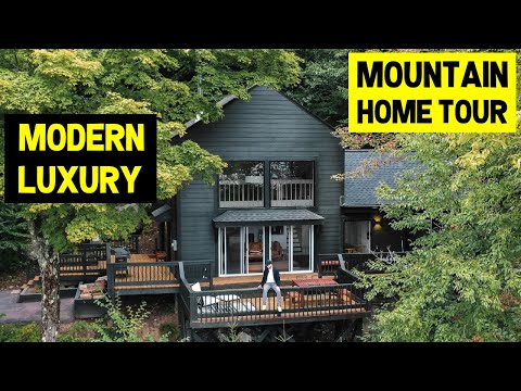 MODERN LUXURY MOUNTAIN HOME! Off-Grid Black Designer Home (Full Tour)