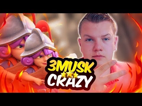 INSANE 3 MUSK CYCLE DECK! LIVE Gameplay in Grand Challenges - Clash Royale