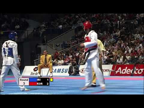 Taekwondo Worlds 2005 Male Fin Final - Nafjam Feirollah (Iran) v Jin Hee Kim (Korea)