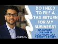 Do I Need to File a Tax Return for My New Business? No Activity or Income? Due Dates?