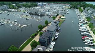Stunning 4K Aerial Tour of New Buffalo, Michigan Summer Drone footage