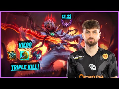 KC CINKROF: VIEGO VS KAYN (JGL) TRIPLE KILL, LÉGENDAIRE - EUW MASTER - PATCH 13.22