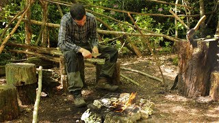 NO WAY!  My Dad has taken over my Bushcraft Camp!!