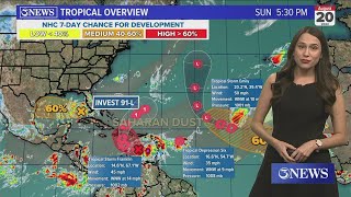 TROPICAL UPDATE: Invest 91-L gets medium chance of