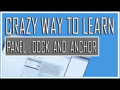 Visual Basic Beginner Lesson 6 - Panel , Dock and Anchor (Crazy Tutorial)
