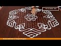 sankranthi chukkala muggulu 23x12 middle dots |  Dot Rangoli | How to Make Rangoli | Aarti Rangoli