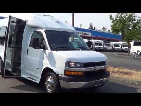 Northwest Bus Sales Used 2008 Chevy Turtle Top Terra Transport 14 Passenger Shuttle Bus - S20025