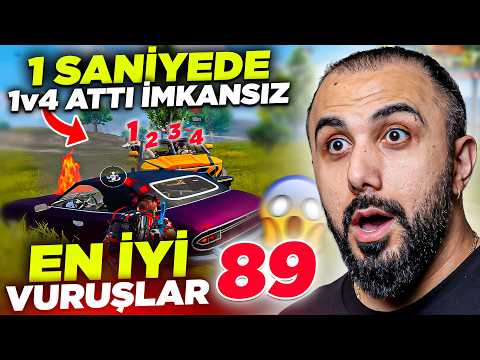 1 SANİYEDE DÜNYA'NIN EN HIZLI 1v4 'Ü (İMKANSIZ OLAY) 😱 EN İYİ VURUŞLAR #89 - PUBG Mobile