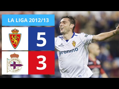 Real Zaragoza 5 - 3 Deportivo de la Coruña HIGHLIGHTS | La Liga | 2012/13 Season
