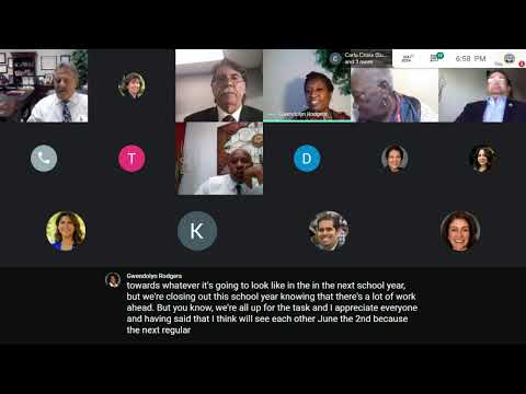 Special Board of Education Meeting - May 28, 2020