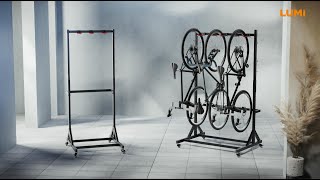Mobile Freestanding Vertical Bike Racks | LBS06 Series | LUMI