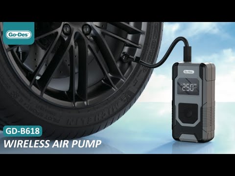 Generic Car Cordless Tyre Inflator 120W Rechargeable Car Air Compressor  Portable Air Pump Tire Inflator With Digital Display Inflator