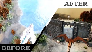 6時間かけて作った新拠点の外壁ビフォーアフター【ローレン・イロアス/切り抜き】