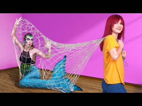 My Dad's Girlfriend Is a Mermaid / Family Prank Wars!