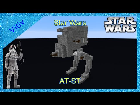 Vitiv - Star Wars All Terrain Scout Transport 'AT-ST' in Minecraft - Tutorial