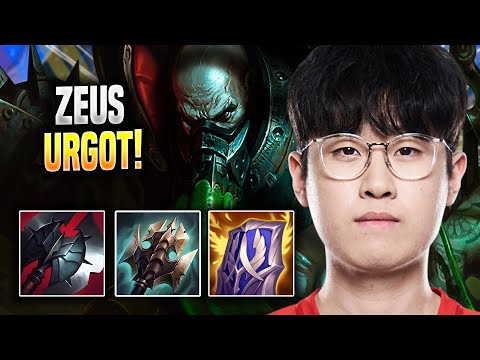ZEUS IS READY FOR URGOT! - T1 Zeus Plays Urgot TOP vs Rumble! | Season 2022