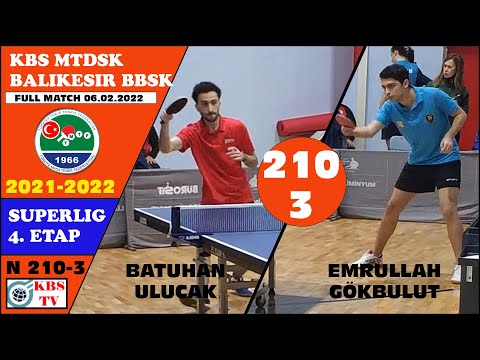 BATUHAN ULUCAK - EMRULLAH GÖKBULUT (KBS MTDSK - BALIKESİR B.ŞEHİR BLD. SPOR) MAÇ 3