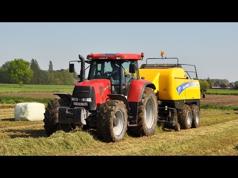 Case IH cvx 195 &New Holland BB9060 & McHale 998 - Loonw. Kristof Willems