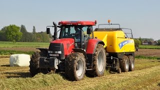preview picture of video 'Case IH cvx 195 &New Holland BB9060 & McHale 998 - Loonw. Kristof Willems'