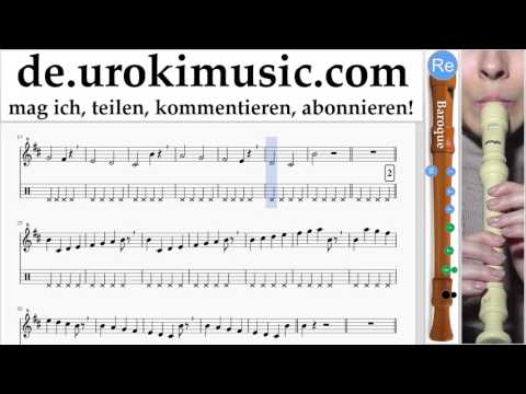 Blockflötenunterricht B. Luis Fonsi - Despacito Noten Lernen Teil#1 um-a995