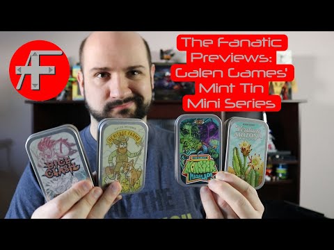 The Fanatic Previews: Galen's Games Mint Tin Mini Series, a quartet of varied pocket games