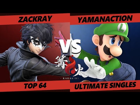 Kagaribi 4 Top 64 - Zackray (ROB, Joker) Vs. yamanaction (Luigi) SSBU Smash Ultimate