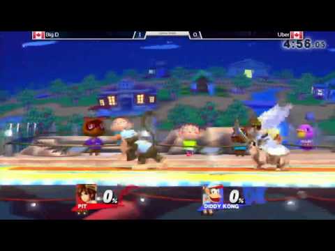 Smash @ SFU - Big D (Pit) vs. Uber (Greninja, Diddy) - Losers Semis - SSB4