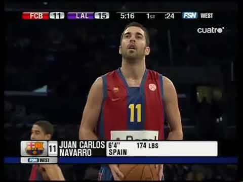 Juan Carlos NAVARRO 34 points Barcelona - LAKERS 2008 - TotBarça