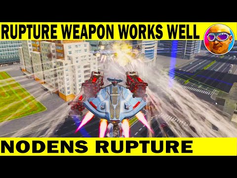 RUPTURE WEAPON WORKS WELL! NODENS 150 LVL RUPTURE 25 LVL + ACCELERATOR 25 LVL WAR ROBOTS REMASTERED