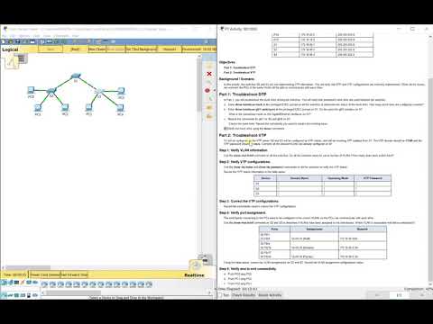 PKT 2.2.3.3 - Troubleshoot VTP and DTP
