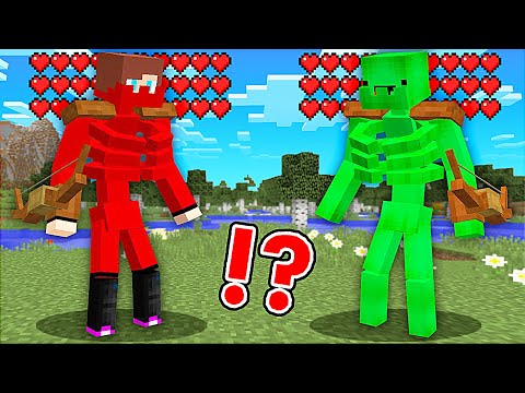 JJ and Mikey Became SKELETON MUTANT in Minecraft - Maizen Nico Cash Smirky Cloudy