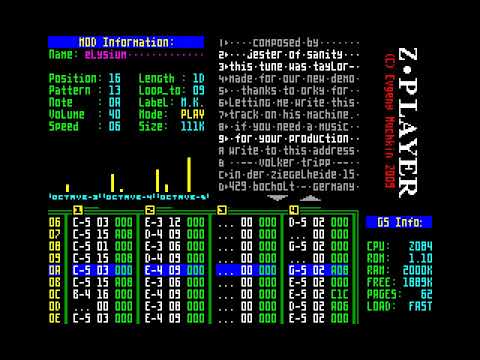 ZX Spectrum General Sound - MOD Music - Elysium by Jester