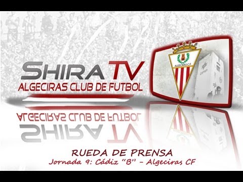 Jornada 9: Rueda de Prensa Cadiz "B" - Algeciras CF Temporada 2012/2013
