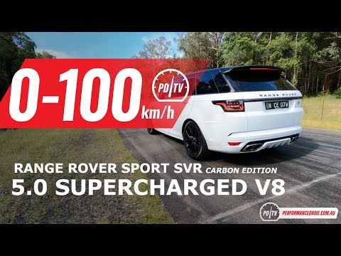 2021 Range Rover Sport SVR (Carbon Edition) 0-100km/h & engine sound