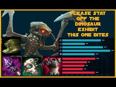 Please stay off the dinosaur exhibit , this one bites... Cho gath vs jax season 10 patch 10.7