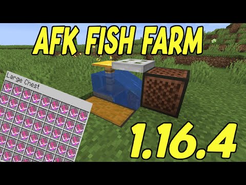 How To Make An AFK Fish/XP Farm | Minecraft 1.16.4 Tutorial